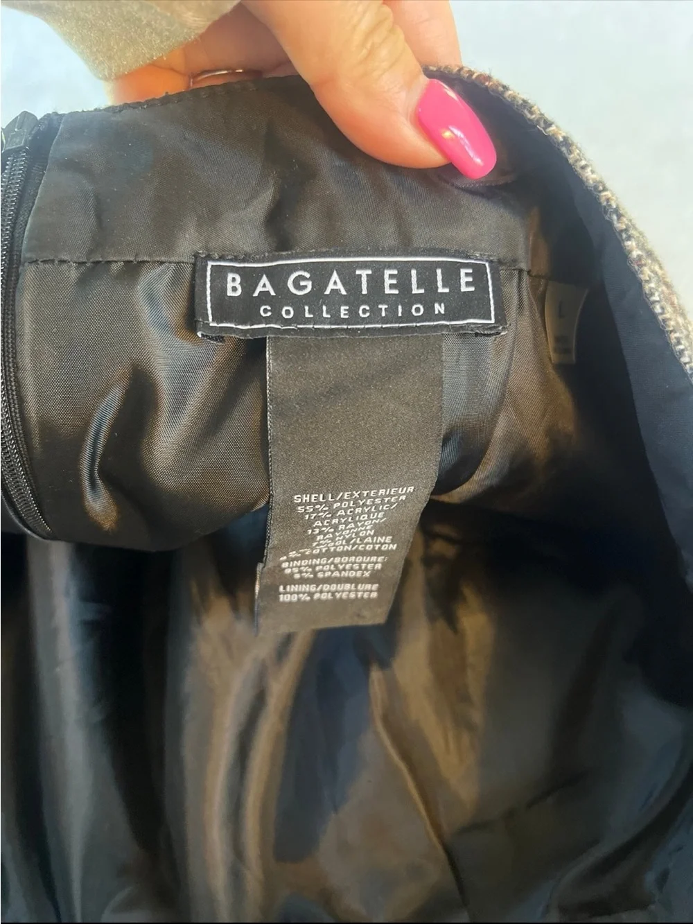 bagatelle Plaid Mini Skirt with Brown Piping